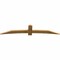 Ekena Millwork Bellingham Rough Sawn Timber Gable Bracket, Western Red Cedar, 96"W x 20"H x 2"D x 6"F, 5/12 Pitch GBW096X20X0206BEL00RWR - alternate 4